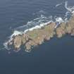 General oblique aerial view of the North Fog Horn on the Isle of May, looking E.