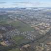 General oblique aerial view of the west Fife landscape including Thornton, Markinch, the A92 Thornton to Glenrothes road and in the distance Loch Leven, looking NW.