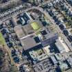 Oblique aerial view of Portobello High School and St John's RC Primary School, looking ESE.