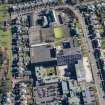 Oblique aerial view of Portobello High School and St John's RC Primary School, looking E.
