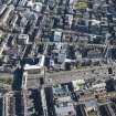 Oblique aerial view of the west end of Glasgow City Centre, Sauchiehall Street, Garnethill and Charing Cross, looking E.