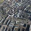 Oblique aerial view of the west end of Glasgow City Centre, Garnethill and Charing Cross, looking ENE.