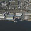 Oblique aerial view of Fish Dock Road and Princess Alexandra George V Wharf, looking NW.