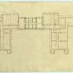 Plan of bedroom floor.