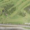 Oblique aerial view of Invergordon golf course, looking N.