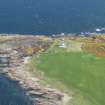 Oblique aerial view of Tarbatness Lighthouse, looking E.