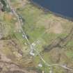 Oblique aerial view of Achlyness township, looking NNE.