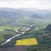 General oblique aerial view of Strath Conon from Brahan House to Tor Achilty, looking W.