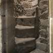 Durisdeer Parish Church. Session House. Ground floor. Hall. View of staircase in tower from East.