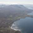 General oblique aerial view centred on Achiltibuie with Horse Island beyond, looking SE.