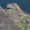 Oblique aerial view of Rubha nan Sasan gun emplacement, looking NE.