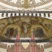 Detail of mural in semi dome above organ at rear of stage. Music Hall, Aberdeen.