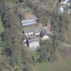 Oblique aerial view of Wester Kittochside Farm, looking NNW.