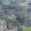 Oblique aerial view of Dean Castle, looking NE.