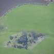 Oblique aerial view of Graigie Castle, looking S.