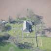 Oblique aerial view of Stair Parish Church, looking W.