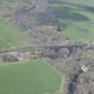 Oblique aerial view of Ballochmyle Railway Viaduct, looking W.