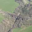 Oblique aerial view of Ballochmyle Railway Viaduct, looking NE.
