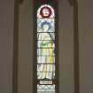 Baptistry. Stained glass window (S: Johannes Bapt:).