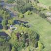 Oblique aerial view of Linnhous Country House, looking WSW.