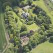 Oblique aerial view of Ratho Hall, looking SE.
