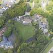 Oblique aerial view of Laverockdale House and Laverockdale Tower House, looking NNE.