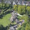 Oblique aerial view of Laverockdale House and Laverockdale Tower House, looking W.