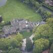 Oblique aerial view of Laverockdale House and Laverockdale Tower House, looking SSE.