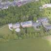 Oblique aerial view of Woodhall House, looking NNW.