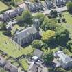 Oblique aerial view of Liberton Parish Church, looking S.