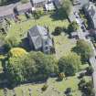 Oblique aerial view of Liberton Parish Church, looking E.