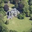 Oblique aerial view of Pittendreich House, looking NE.