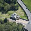 Oblique aerial view of Dalkeith House Lodge and King's Gate, looking ESE.