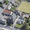 Oblique aerial view of St John and King's Church, looking ESE.