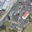 Oblique aerial view of St John and King's Church, looking NNE.