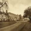 View of front facade and driveway, Canaan Lodge, Edinburgh.
