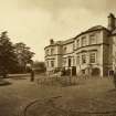 View of rear facade and gardens, Canaan Lodge, Edinburgh.