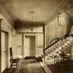 Interior view of the stair hall, Canaan Lodge, Edinburgh.
