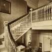 Interior view of staircase, Canaan Lodge, Edinburgh.
