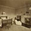 Interior view of bedroom, Canaan Lodge, Edinburgh.
