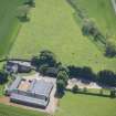 Oblique aerial view of Mains of Rochelhill Farm, looking ESE.