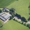 OOblique aerial view of Mains of Rochelhill Farm, looking E.