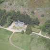 Oblique aerial view of Birse Castle, looking NNW.