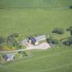 Oblique aerial view of Easter Clune House and Castle of Easter Clune, looking N.