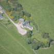 Oblique aerial view of Easter Clune House and Castle of Easter Clune, looking WNW.