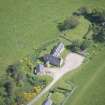 Oblique aerial view of Easter Clune House and Castle of Easter Clune, looking NE.