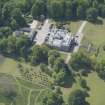 Oblique aerial view of Aberlour House, looking W.