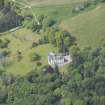 Oblique aerial view of Kininvie House, looking W.