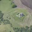Oblique aerial view of Auchindoun Castle, looking WSW.