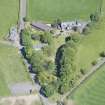 Oblique aerial view of St Mahew's Chapel, looking N.